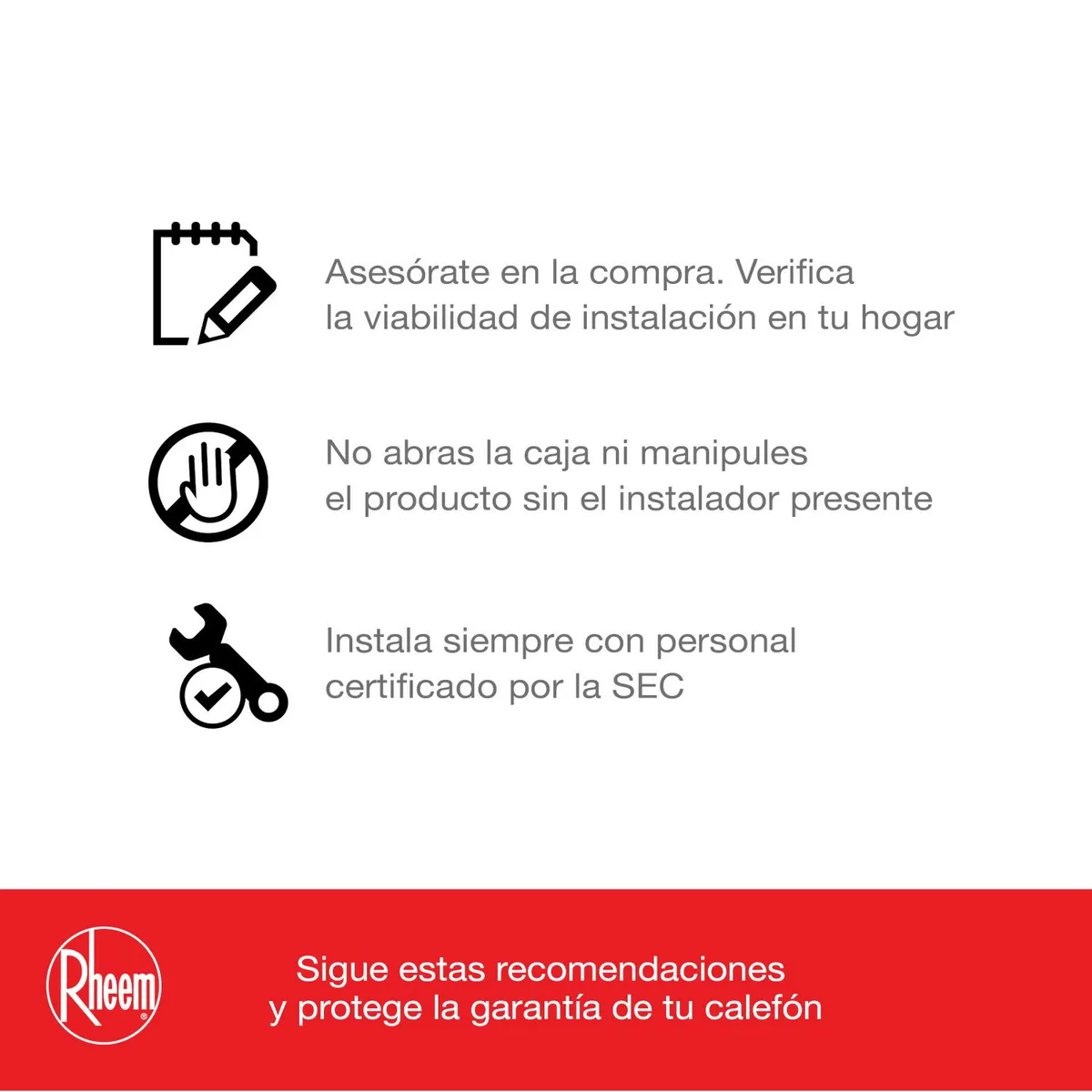 RHEEM - Calefont 21 L Gas Licuado T. Forzado + Control digital Rheem