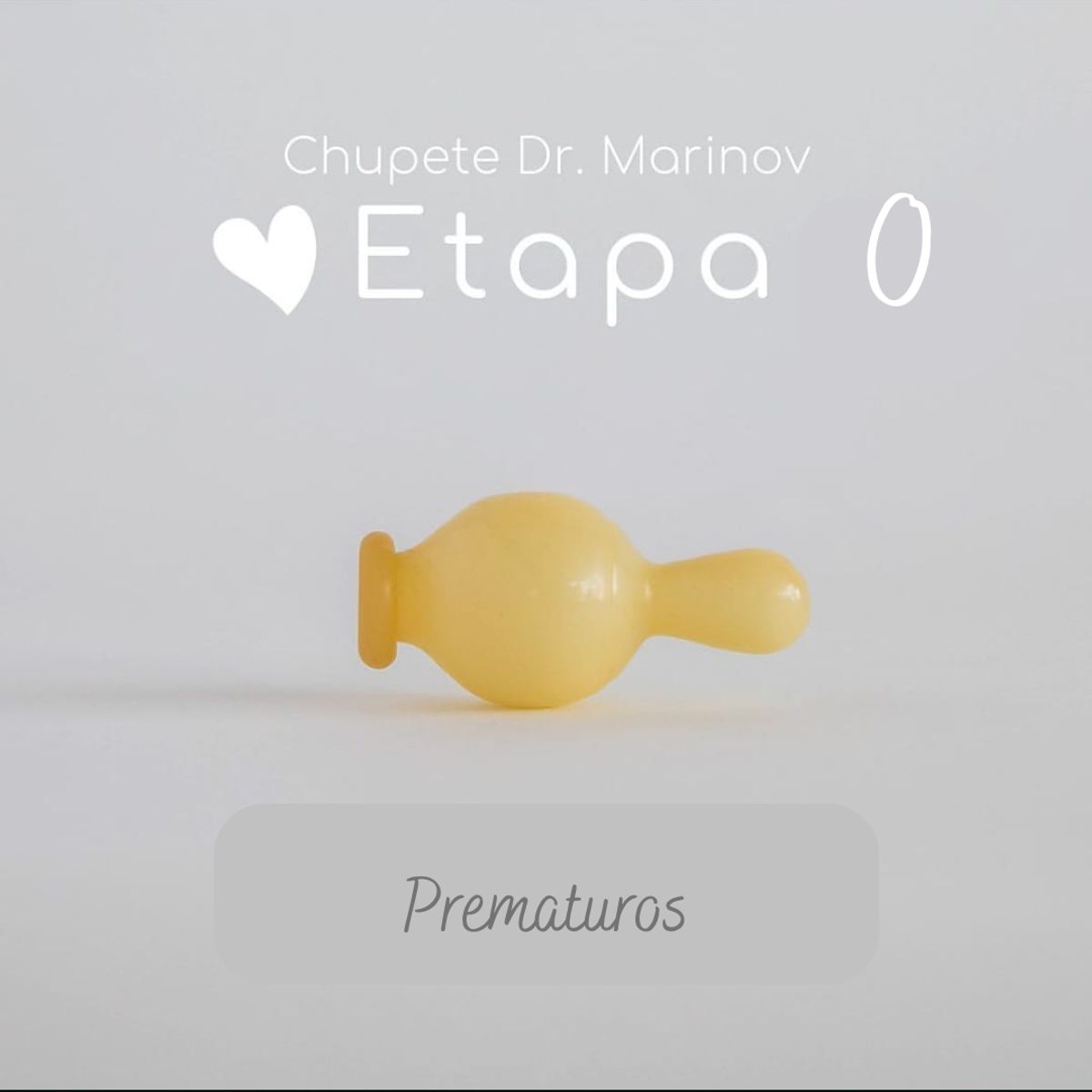 DR MARINOV - Chupete Ergonómico Bebe - Dr. Marinov - Etapa 0 Prematuro