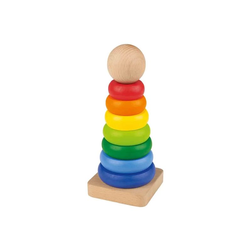 GENERICO - JUEGO DIDÁCTICO Torre de colores de madera