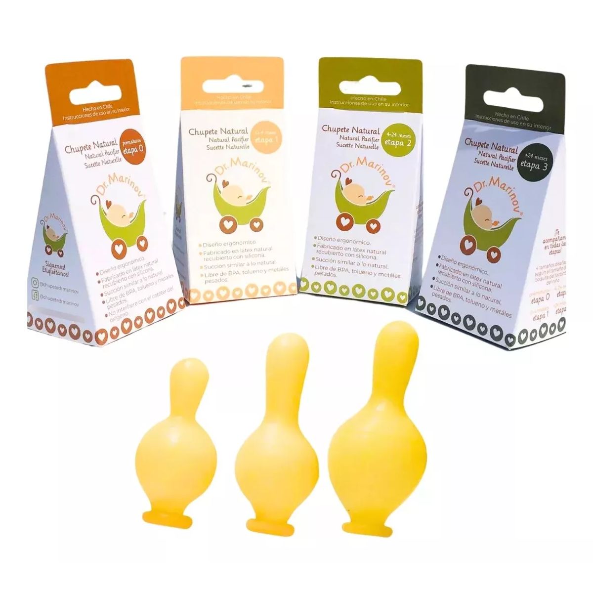 DR MARINOV - Chupete Ergonómico Bebe Dr. Marinov - Etapa 1 (0 a 4 meses)