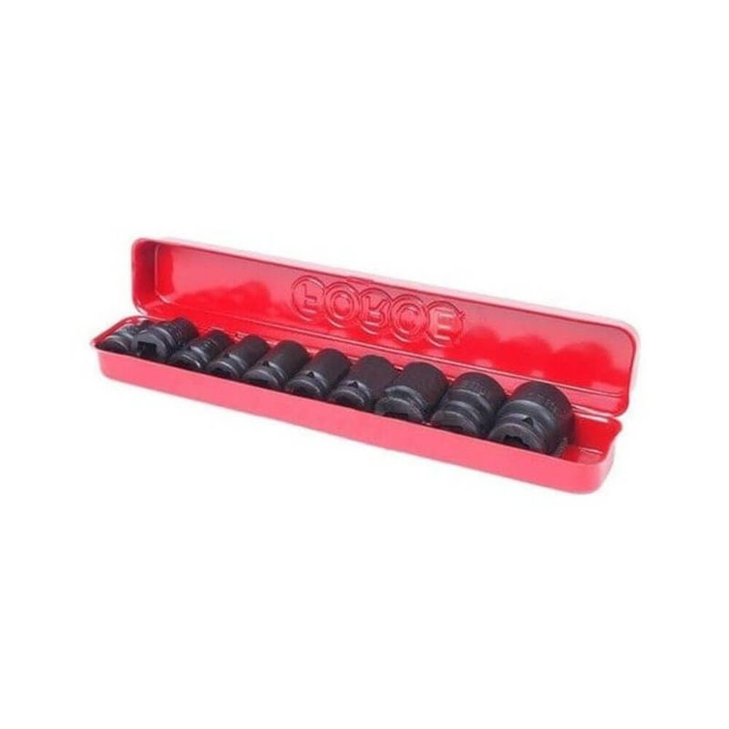 FORCE - Juego Dados de Impacto Force de 1/2 - 10 Piezas (en mm)