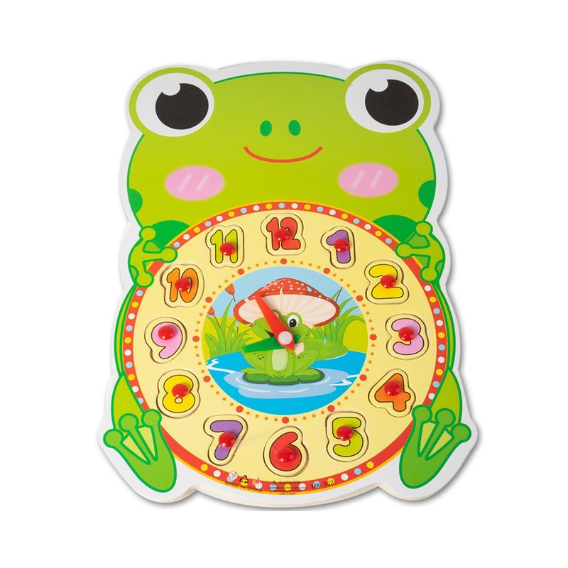GENERICO - Reloj Tipo Puzzle De Aprendizaje Con Formas De Animales