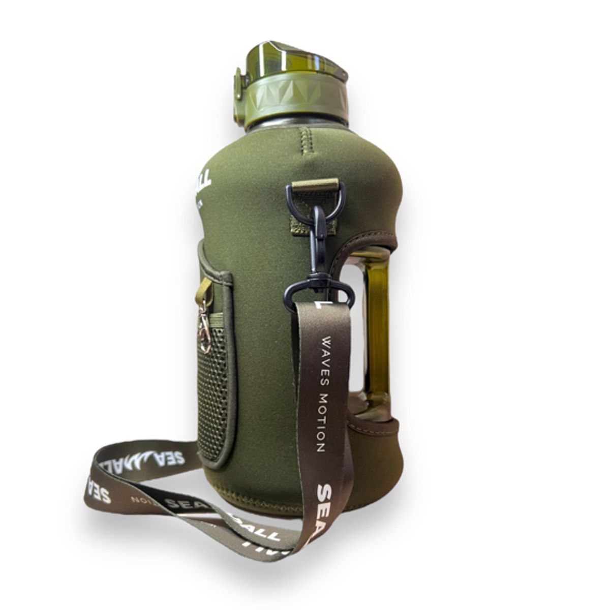 SEAWALL - Botella de Agua deportiva de 2 2lt Seawall Military Green