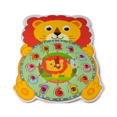 GENERICO - Reloj Tipo Puzzle De Aprendizaje Con Formas De Animales