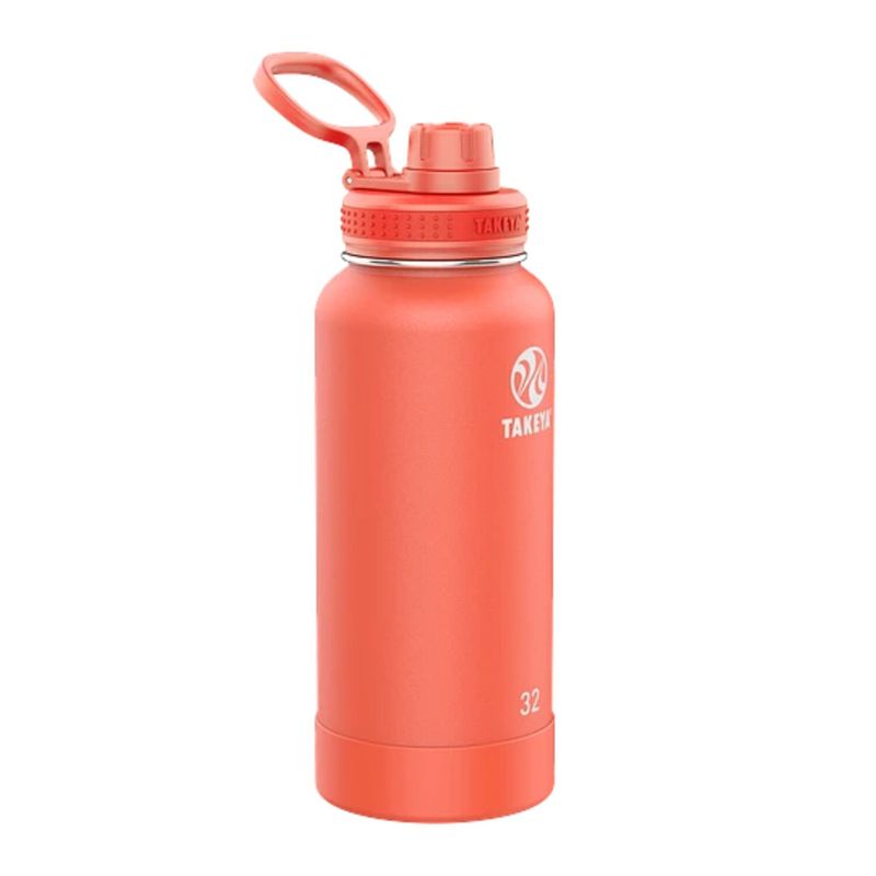 TAKEYA - Botella Takeya Térmica 950 Ml Antigoteo – Color Coral