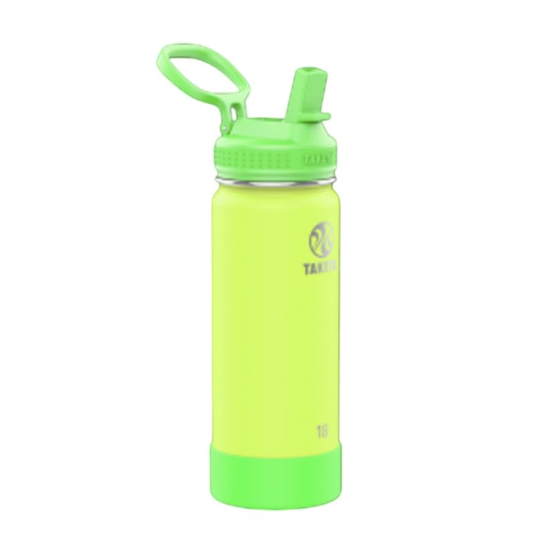 TAKEYA - Botella Takeya Térmica 530 Ml Bombilla – Color Lightning Green