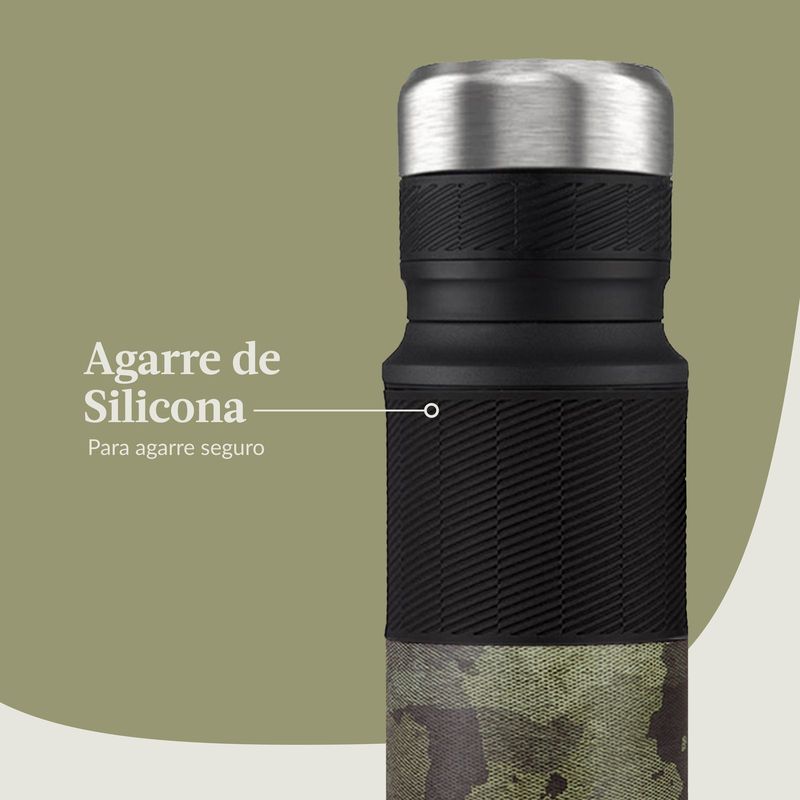 CONTIGO - Termo Térmico de Acero Inoxidable 739 ml Textured Green
