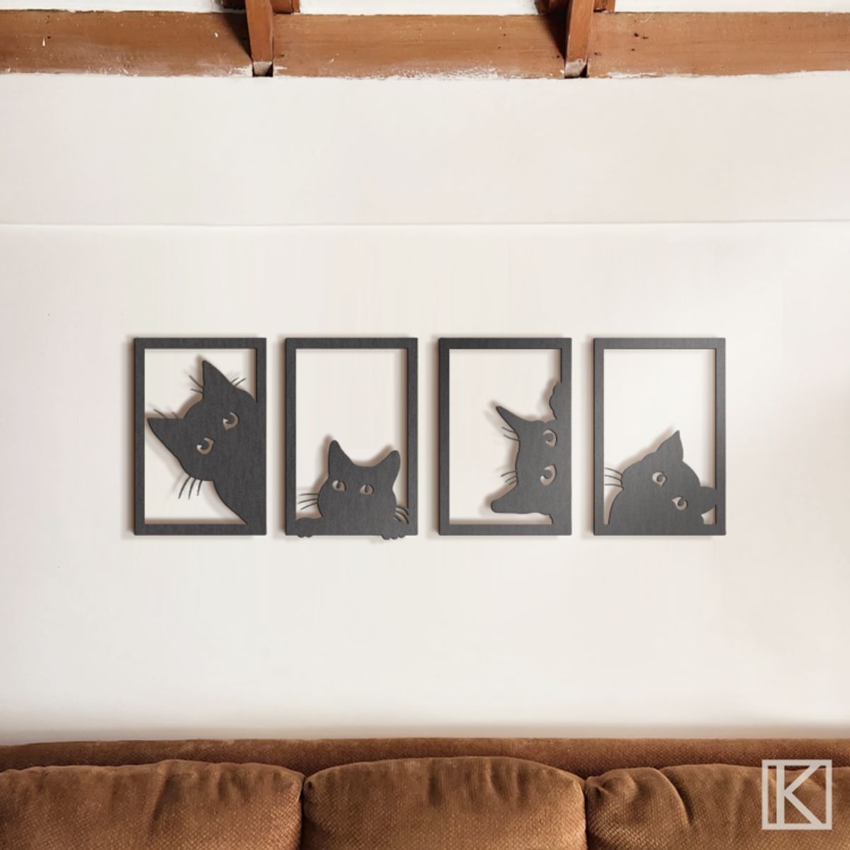 GENERICO - Cuadros decorativos Gatos de la Suerte