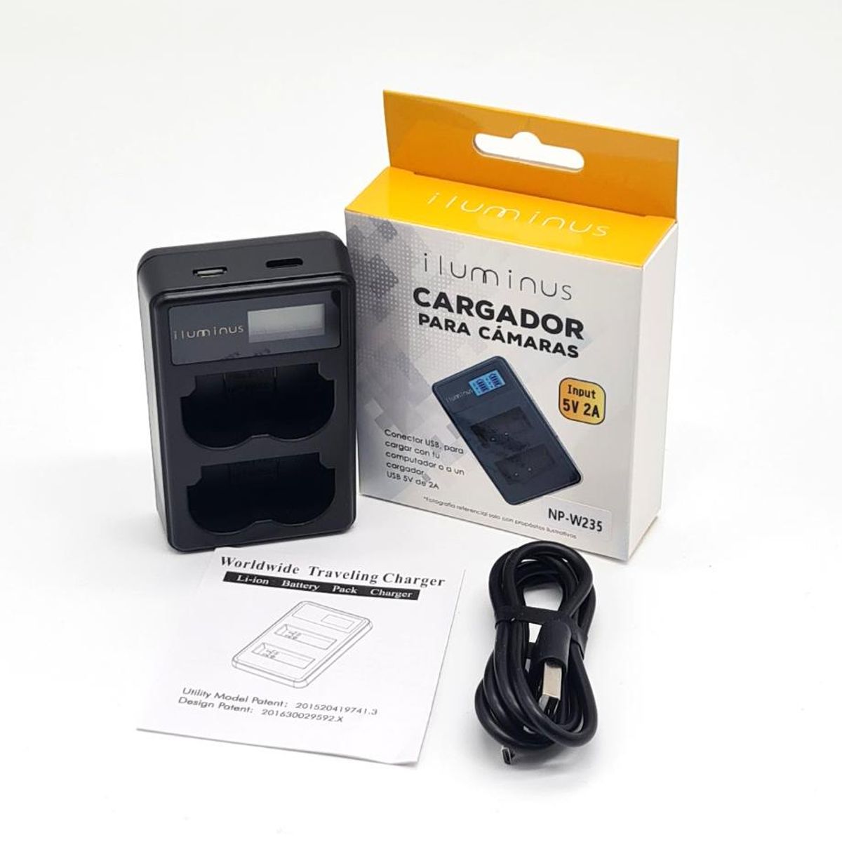 GENERICO - Iluminus Cargador Doble Para Baterías Fujifilm NP-W235