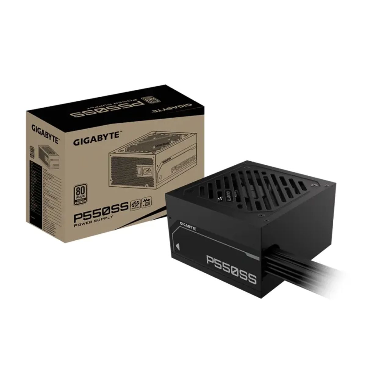 GIGABYTE - Fuente de Poder Gigabyte 550W GP-P550SS 80+ Silver