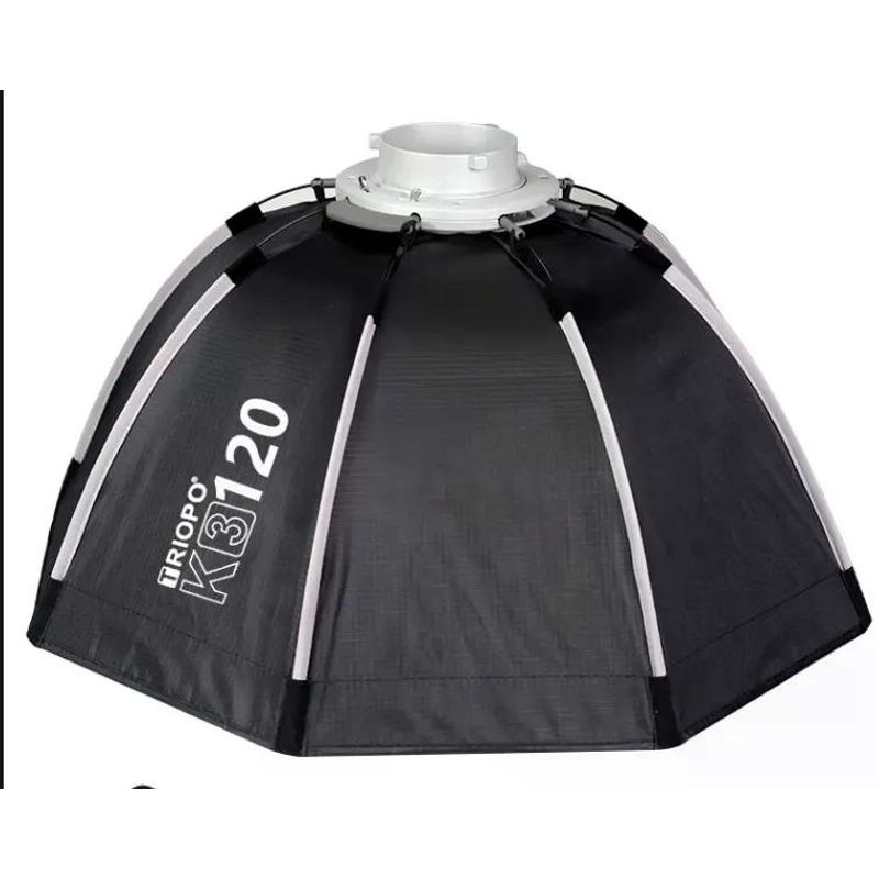 GENERICO - Triopo K3-120+TR-07C Softbox Octogonal Universal 120 Cm Montura Bowens y Speedlight