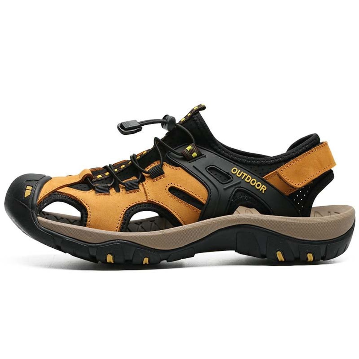 SHANDIAN - Sandalia de Trekking Para Explorar con Estilo Hombre Negro