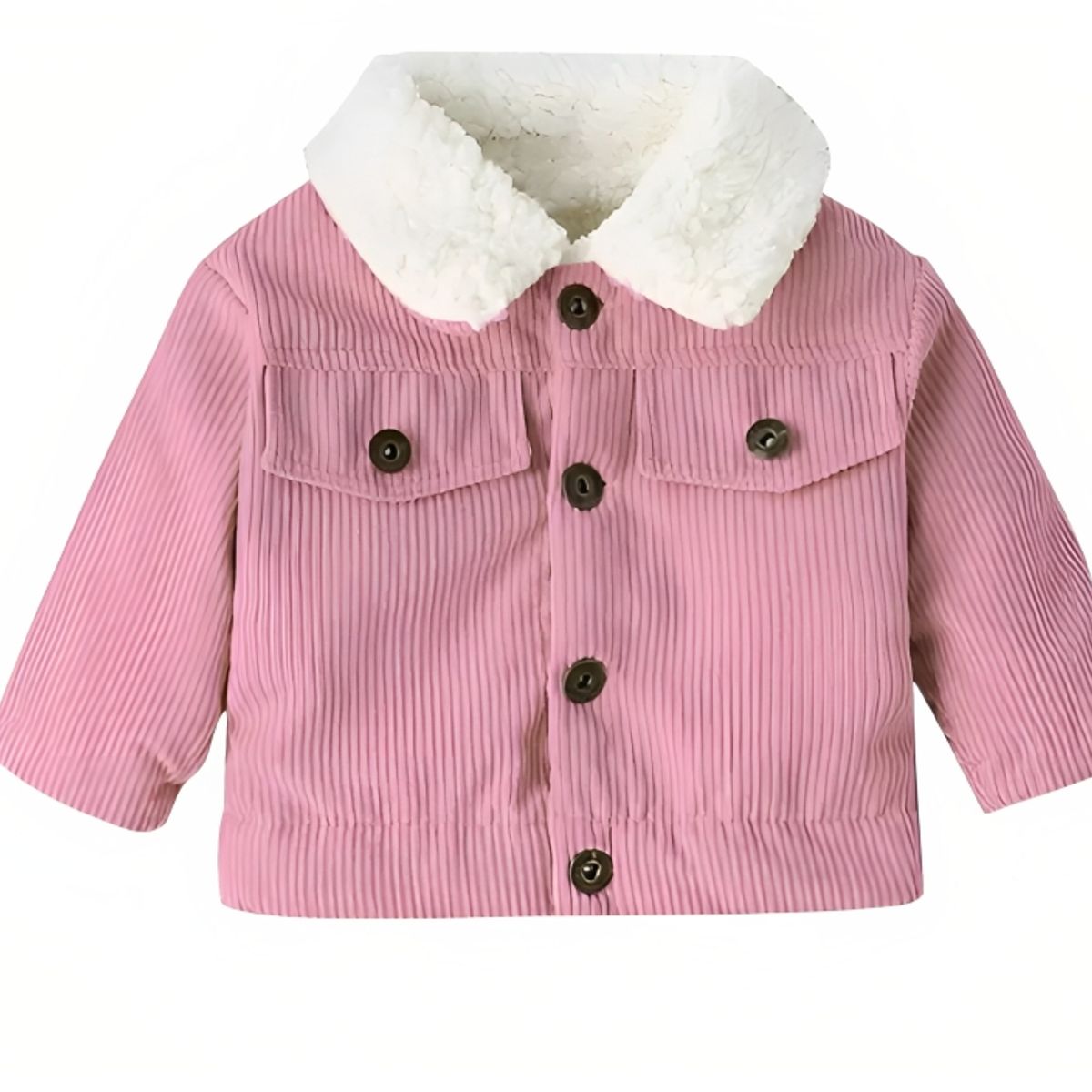 KIBOU - Chaqueta Abrigo De Pana Para Bebés Niños Y Niñas Con Forro