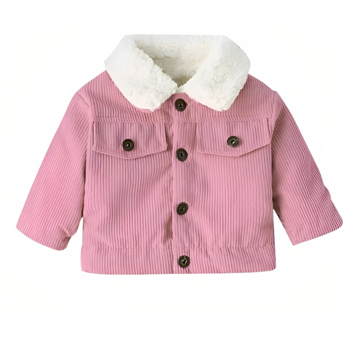 KIBOU - Chaqueta Abrigo De Pana Para Bebés Niños Y Niñas Con Forro