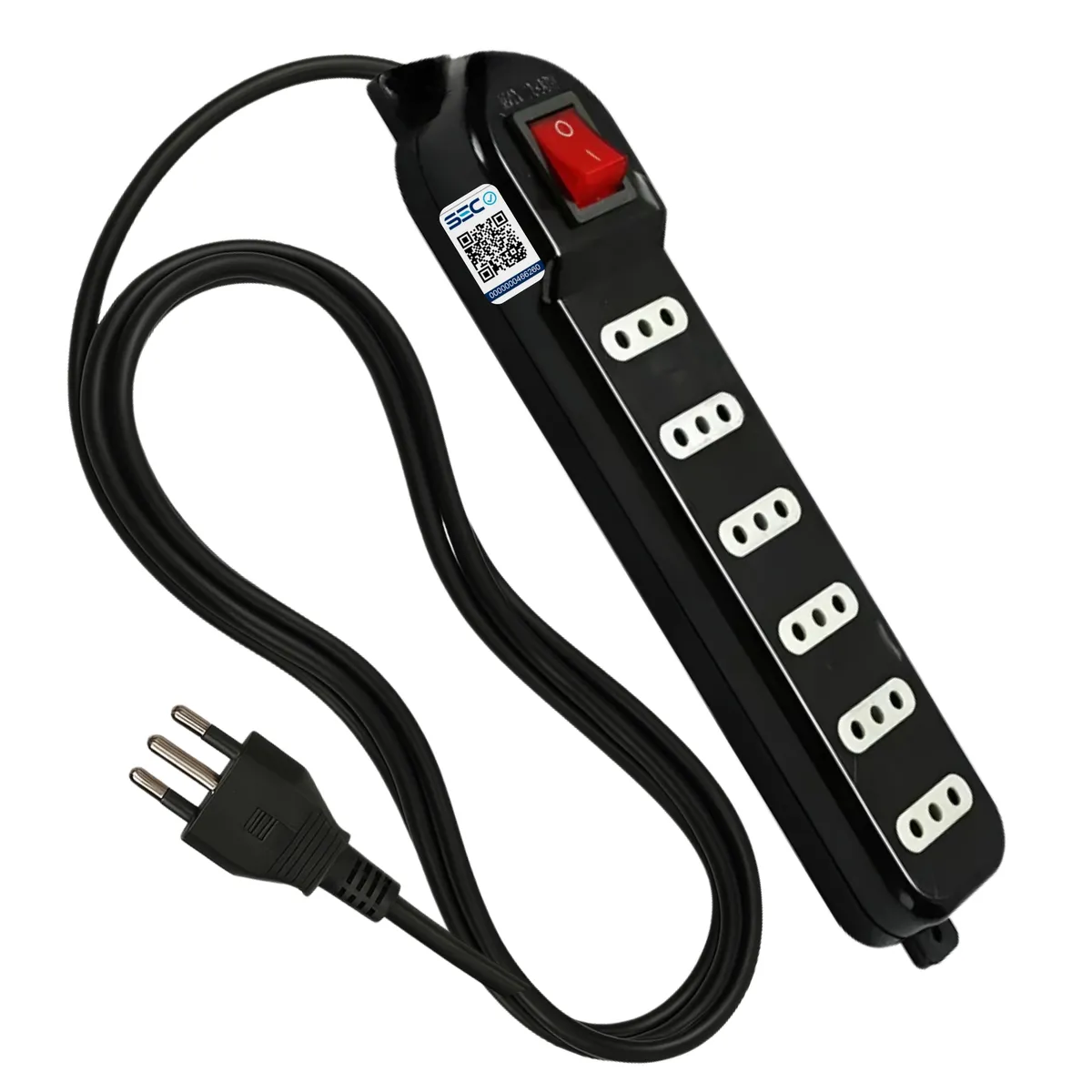 Alargador de 3MT Certificado 6 POS + Switch Corta Corriente, marca MACROTEL - Foto 2