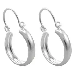 GENERICO - Aros Argolla Bote Liso Mujer Plata 925 20 Mm Regalo Caja