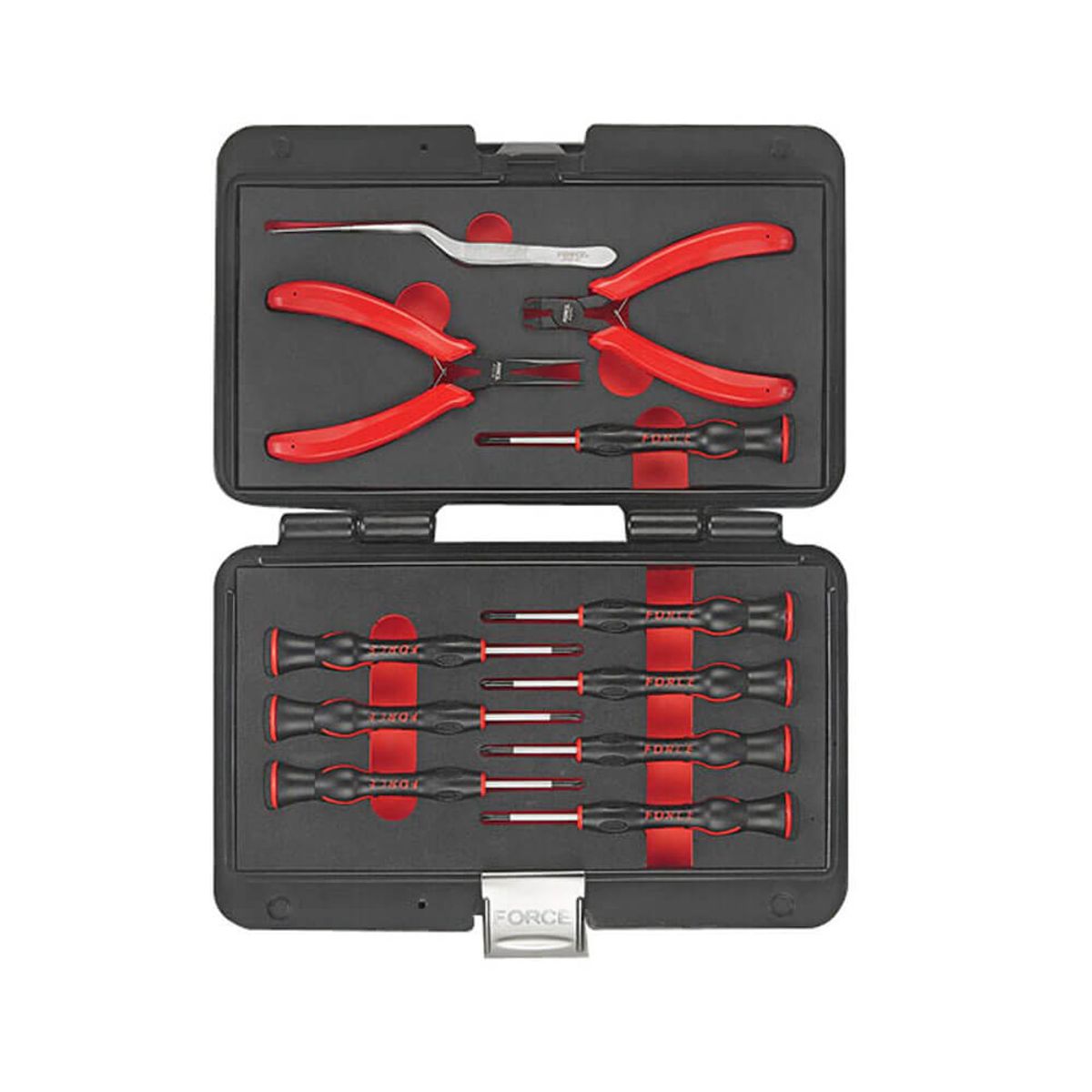 FORCE - Destornilladores y Alicates de Precisión Force - 11 piezas