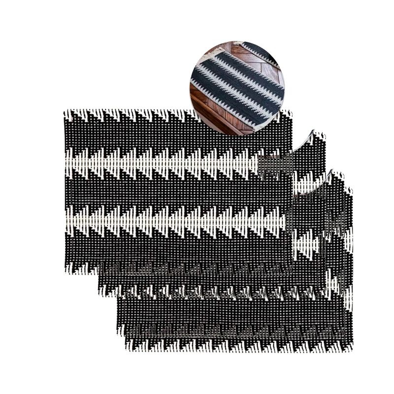 GENERICO - Set 4 Individuales Rectangulares Beige Zebra Comedor