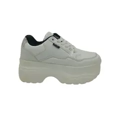PAND G - Zapatilla Blanca Plataforma Mujer