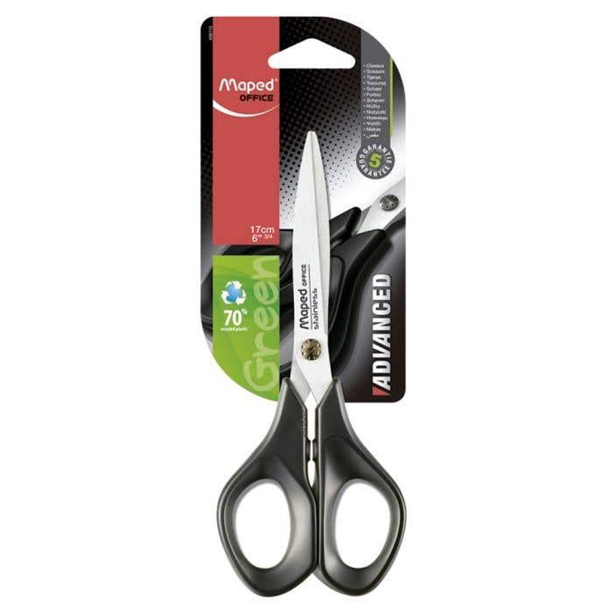 MAPED - BL Tijera Maped Advanced Green 17 CM