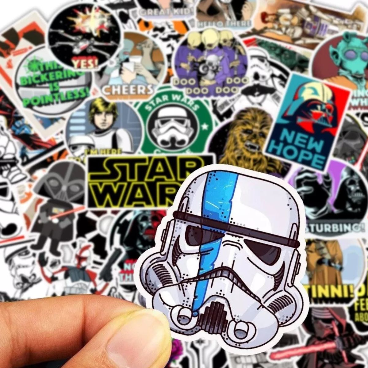 GENERICO - Pack Sticker Star Wars Stormtooper Darth Vader.