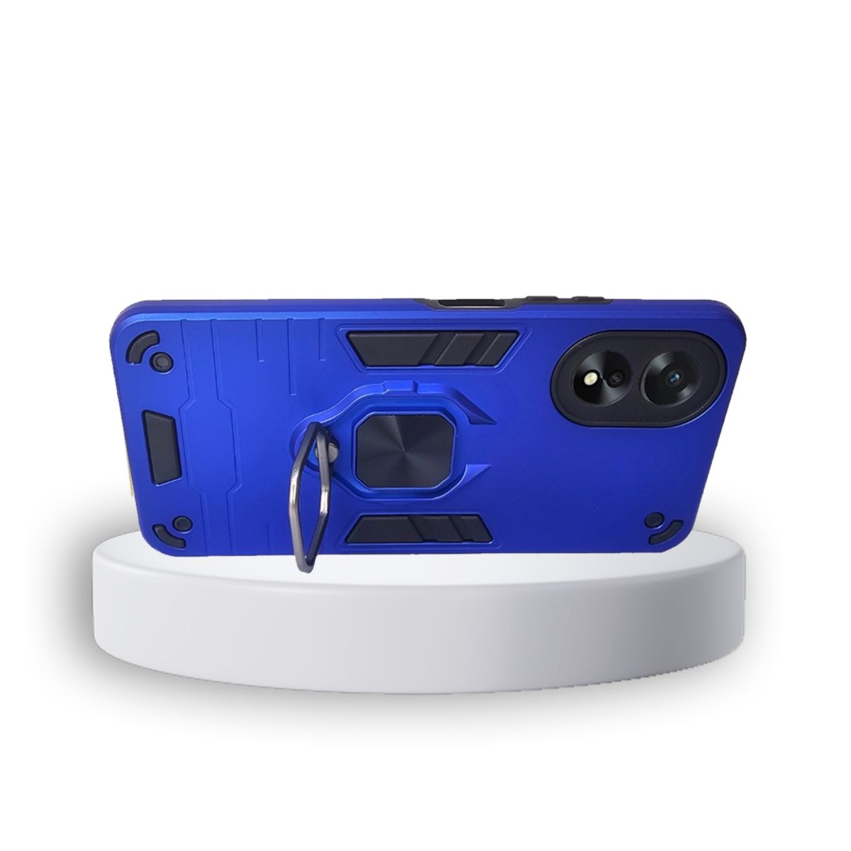 GENERICO - CARCASA ANILLO ANTIGOLPE PARA CELULAR OPPO A38 COLOR AZUL