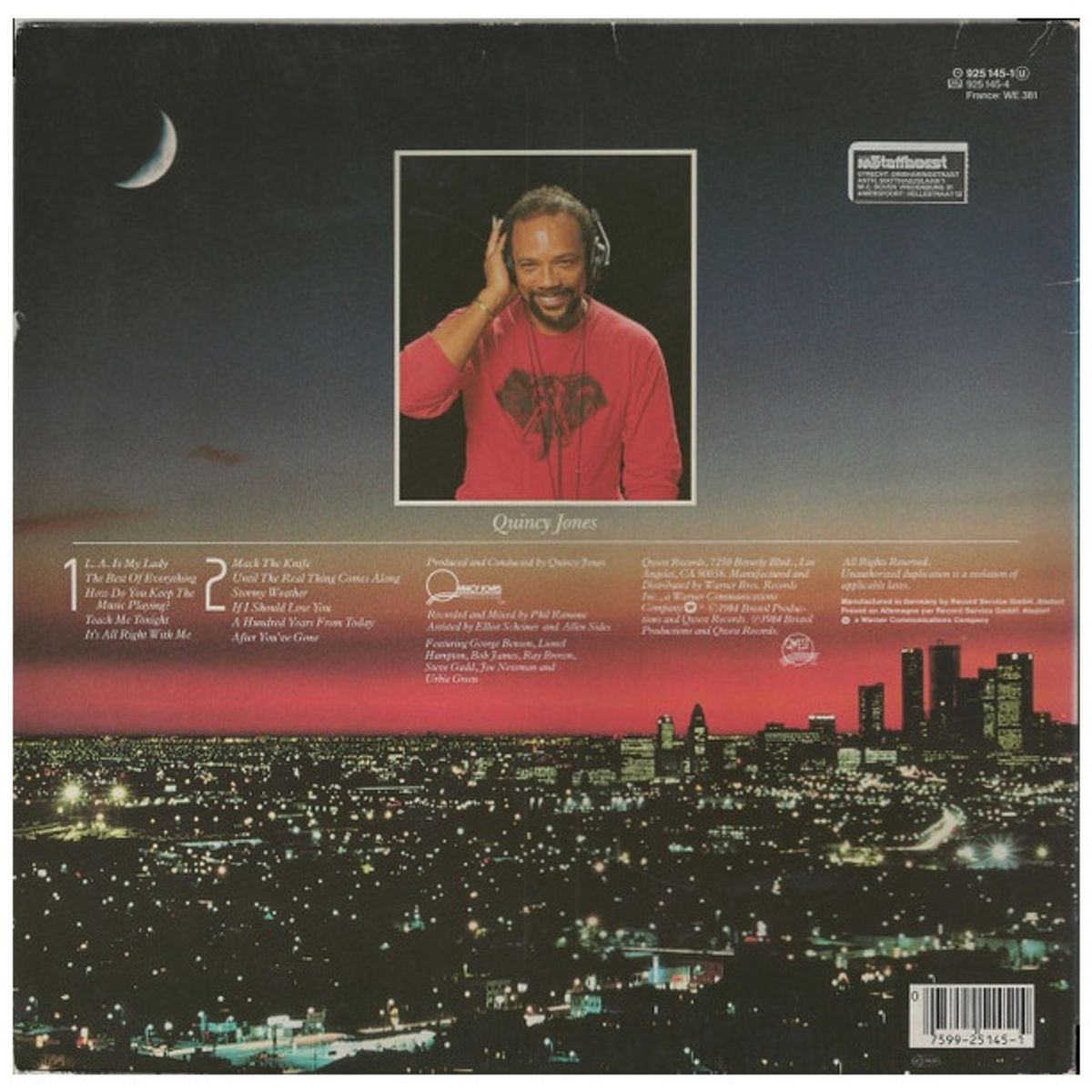 HITWAY MUSIC - FRANK SINATRA - LA IS MY LADY - VINILO