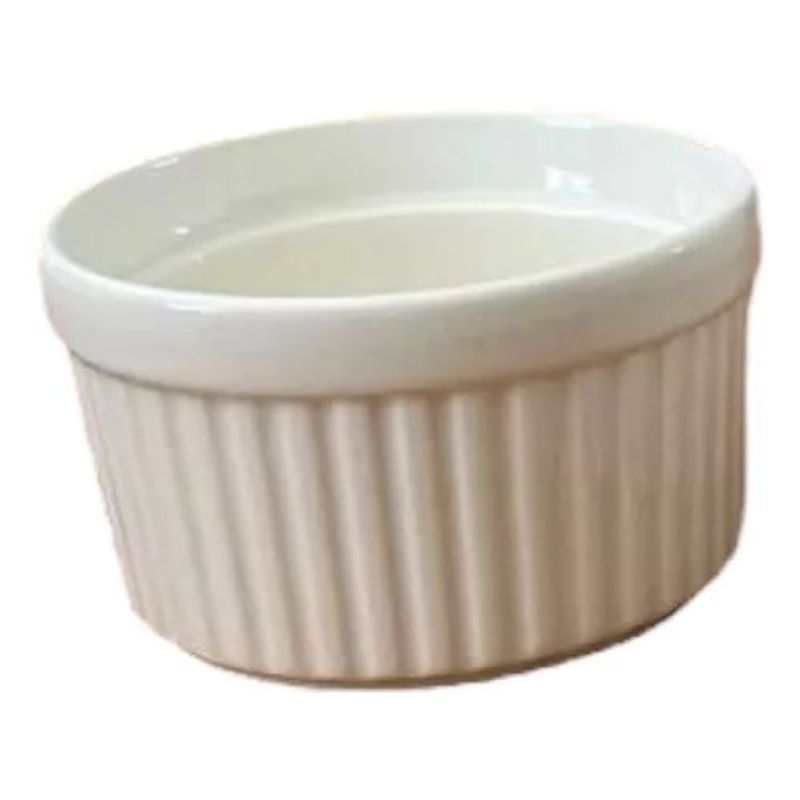 GENERICO - Ramekin Blanco Cerámica 28x7 Cm