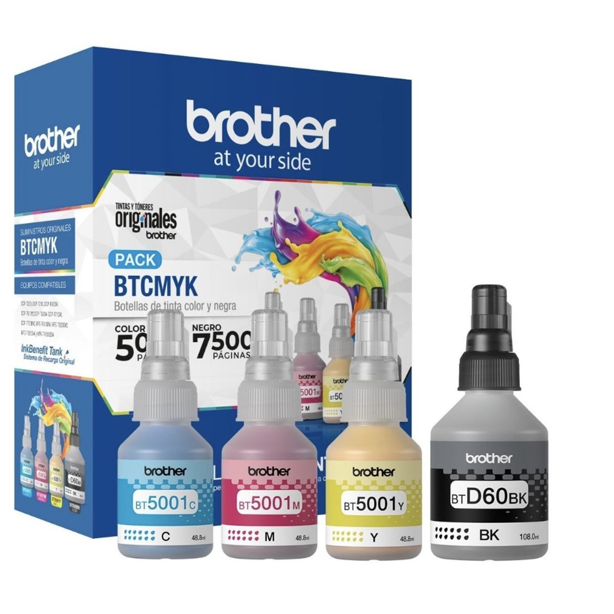 BROTHER - TINTA BROTHER ORIGINAL BTD60 BK BT5001 C Y M  DCP MFC