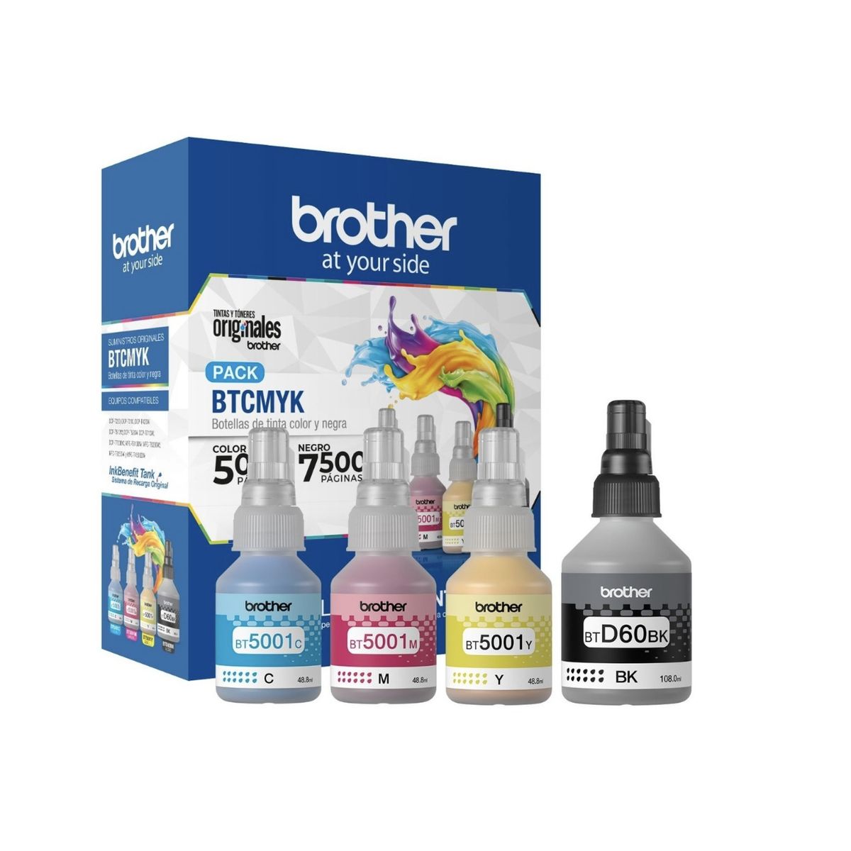BROTHER - TINTA BROTHER ORIGINAL BTD60 BK BT5001 C Y M  DCP MFC