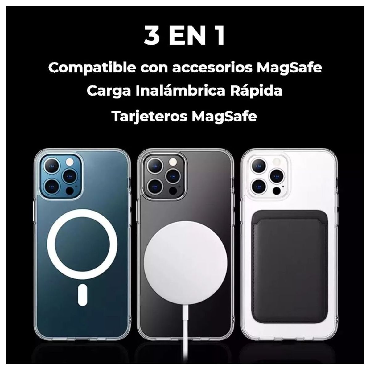 GENERICO - Carcasa Para iPhone 12 Pro Max Antigolpes Magsafe Reforzada