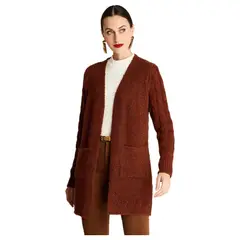 CURVI - Tapado Mix Boucle-Tejido Terracota