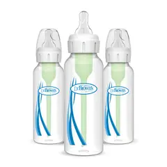 DR BROWNS - Pack 3 Mamaderas Boca Estándar Dr.Brown's Options+ 250ml 0m+