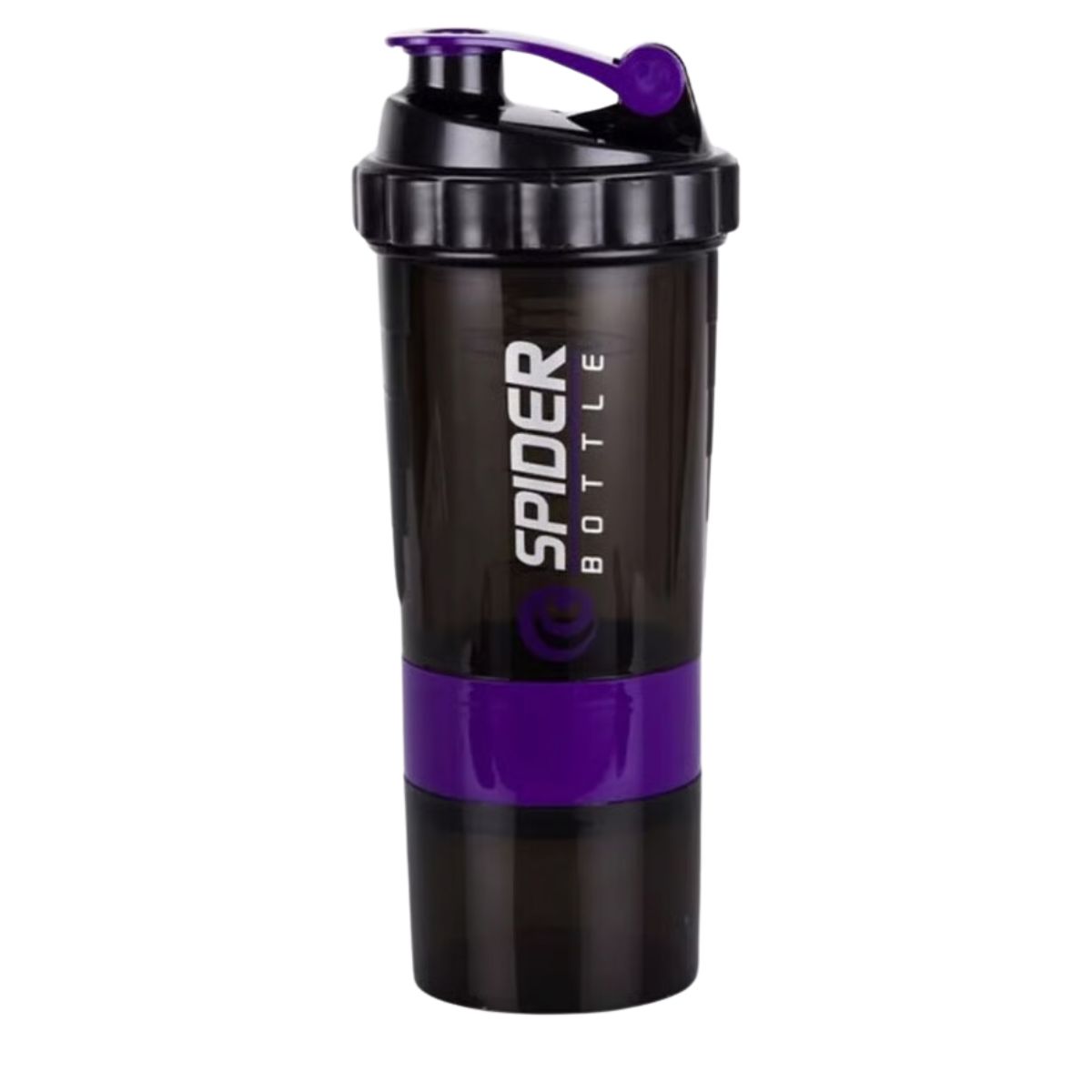 SPIDER TECH - Botella Deportiva Shaker Proteina Mezclador Batidos Fitness