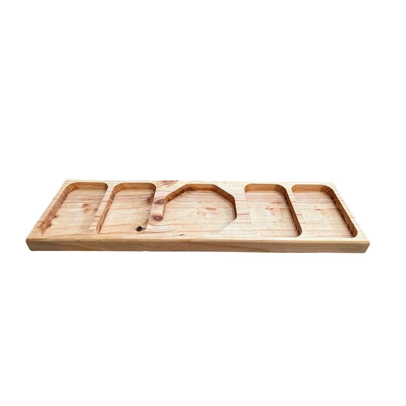 GENERICO - Tabla De Picoteo, Picadillo O Cocktail Mod2,  80x23x4 Cm