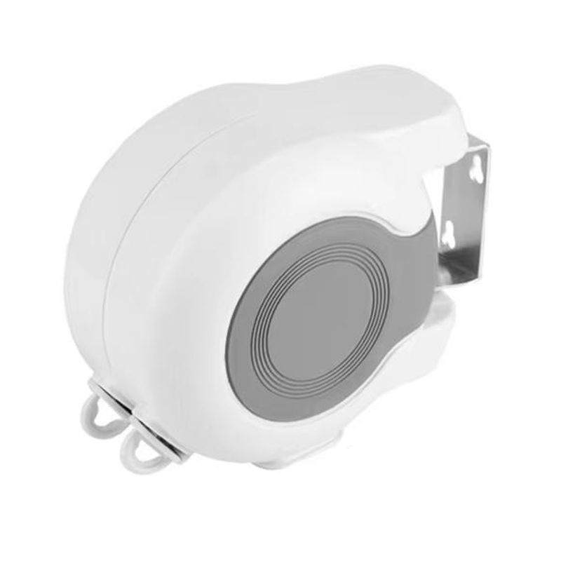 GENERICO - Tendedero retráctil ropa colgador pared doble línea 13m blanco