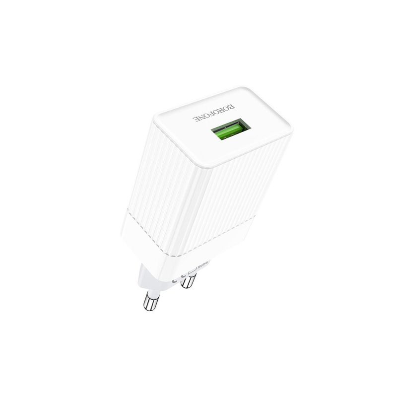 OEM - Cargador Rapido Qualcomm 30 18W White Borofone BA47A