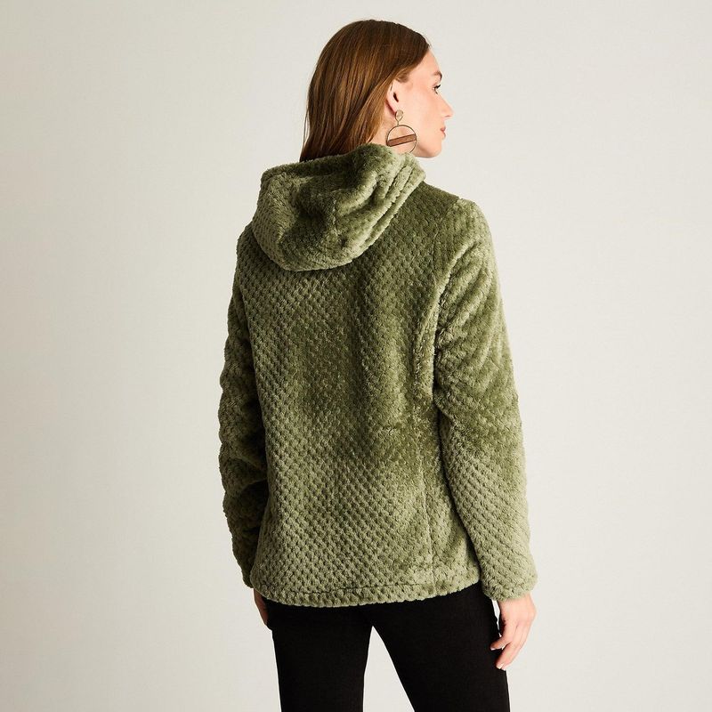 CURVI - Polerón Polar Waffle Verde