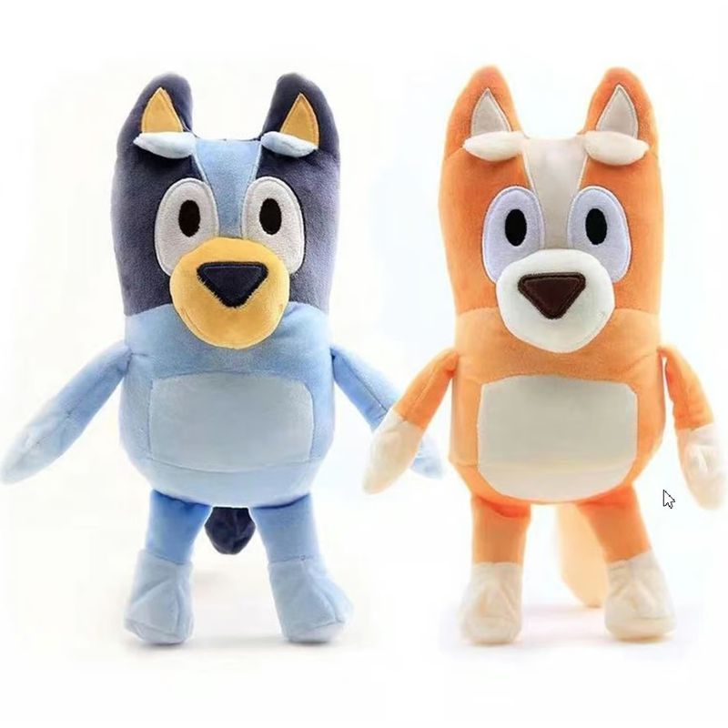 GENERICO - Set Peluche Bluey y Bingo 28CM Diversión y ternura