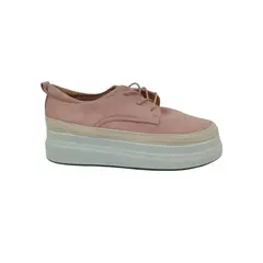 HERIEL - Zapatilla Rosa Plataforma Mujer