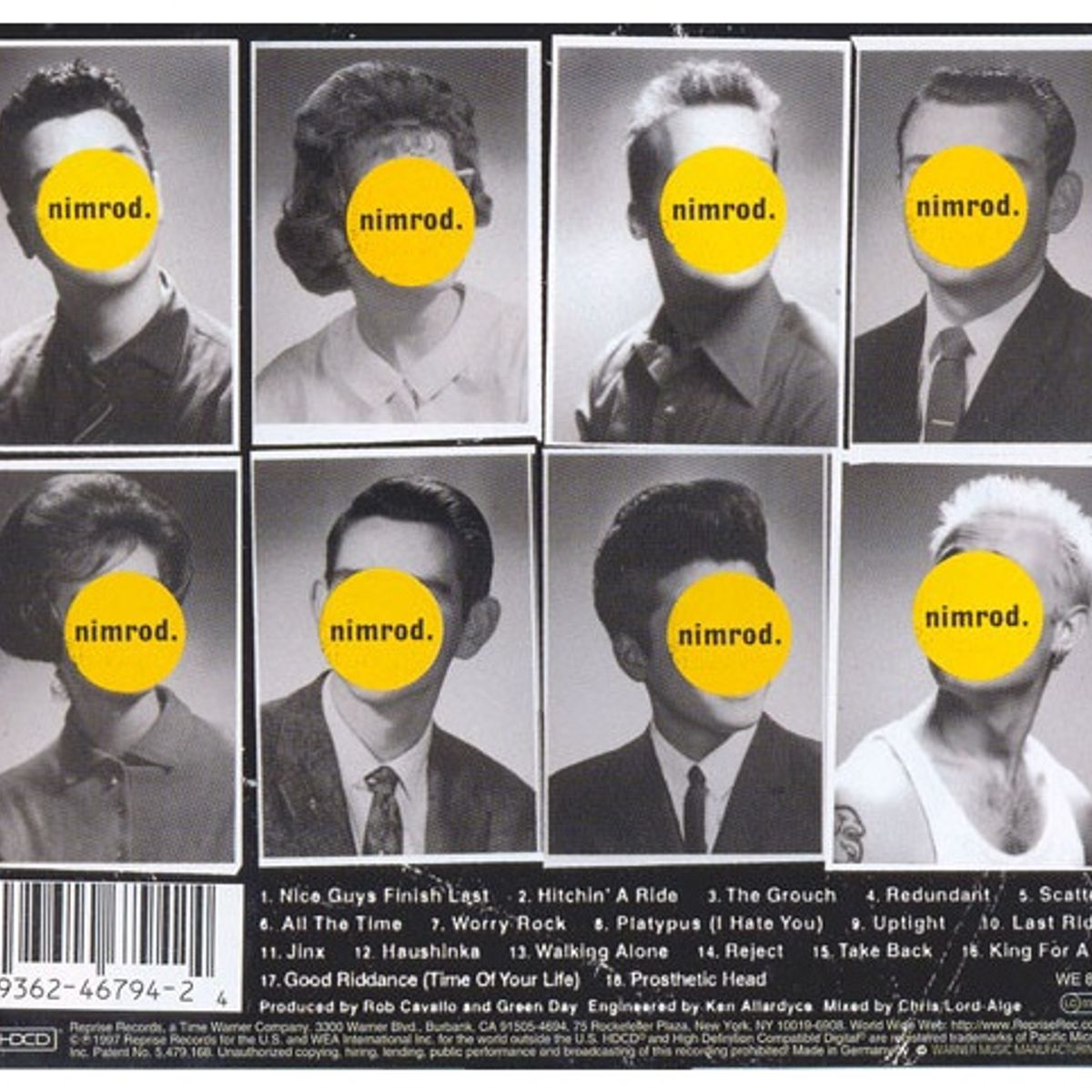 HITWAY MUSIC - GREEN DAY - NIMROD - CD