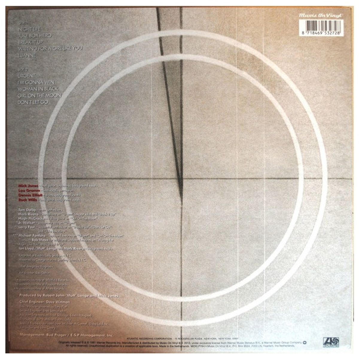 HITWAY MUSIC - FOREIGNER - 4 AUDIOPHILE VINYL - VINILO