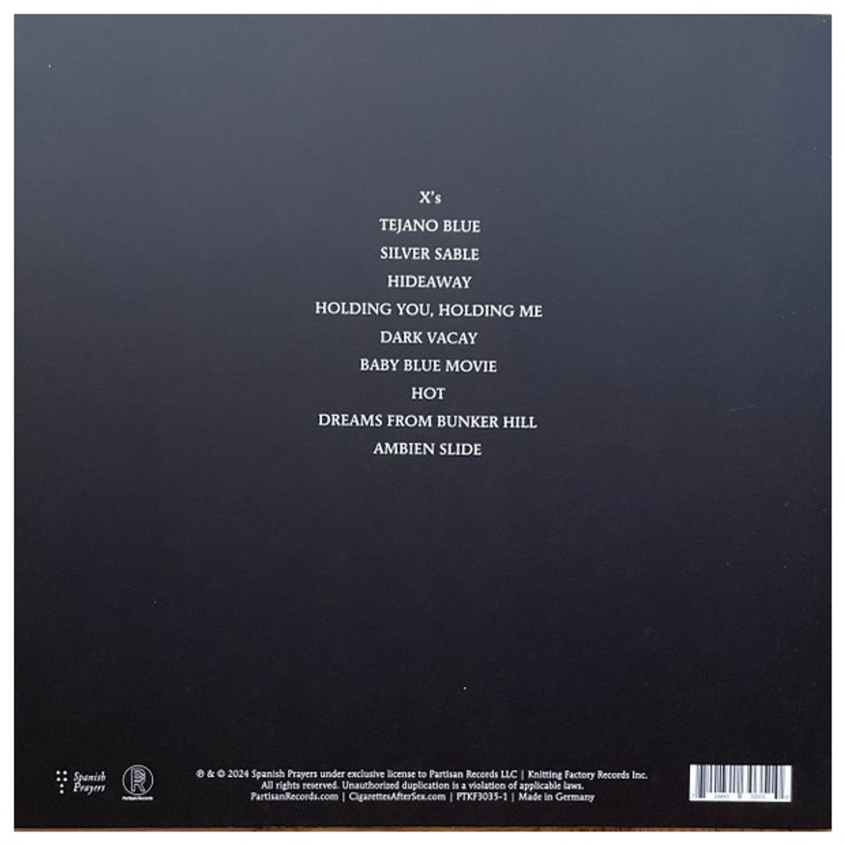 HITWAY MUSIC - CIGARETTES AFTER SEX - XS CLEAR VINYL - VINILO