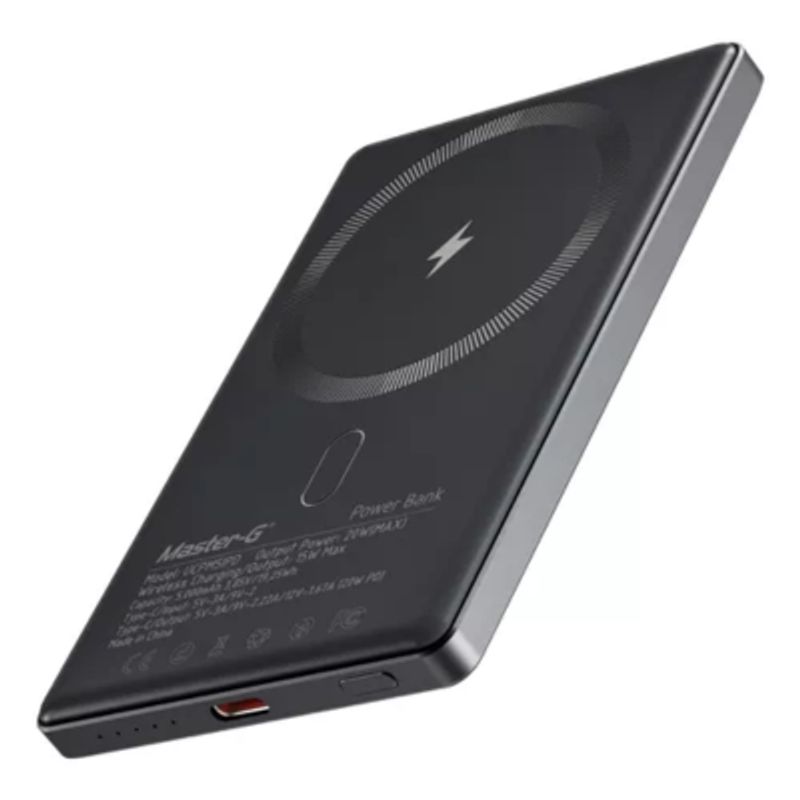 MASTER G - Cargador Inalámbrico Powerbank Magsafe 5.000 Mah Compatible Con iPhone Master-g