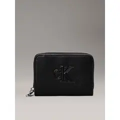 CALVIN KLEIN - Billetera Sculpted Negro