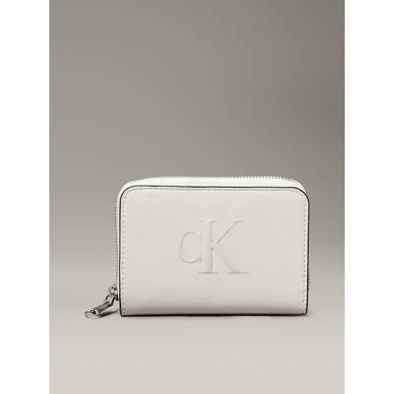 CALVIN KLEIN - Billetera Sculpted Blanco Calvin Klein