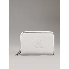 CALVIN KLEIN - Billetera Sculpted Blanco