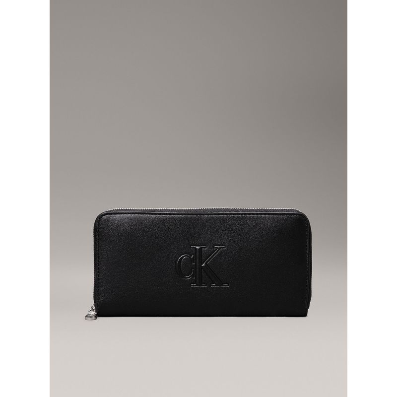 CALVIN KLEIN - Billetera Sculpted Deboss Negro Calvin Klein