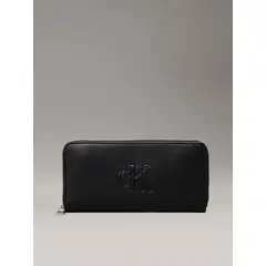 CALVIN KLEIN - Billetera Sculpted Deboss Negro