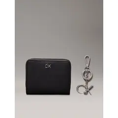 CALVIN KLEIN - Set de Regalo Billetera + Llavero Negro